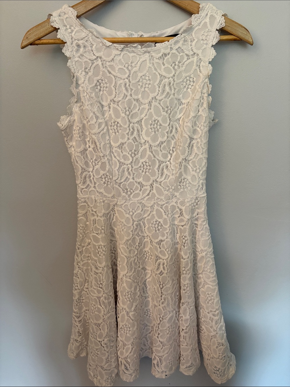 City Studio White Lace Midi Dress